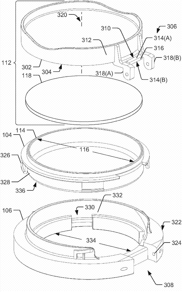 Wet/dry compact with multi-stage opening