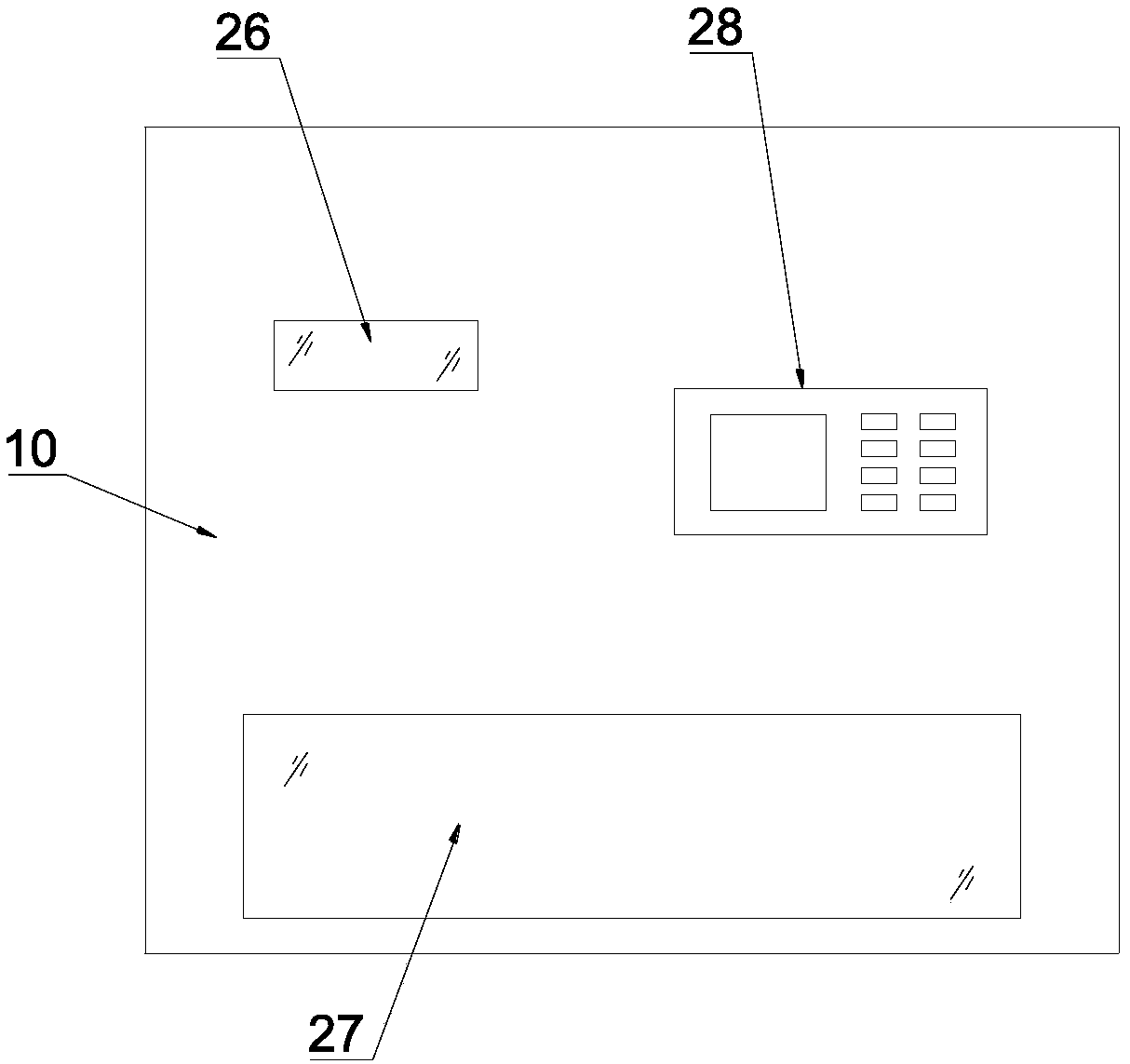 Front-and-back moving adjustable energy-saving circulating drying device of printed matter