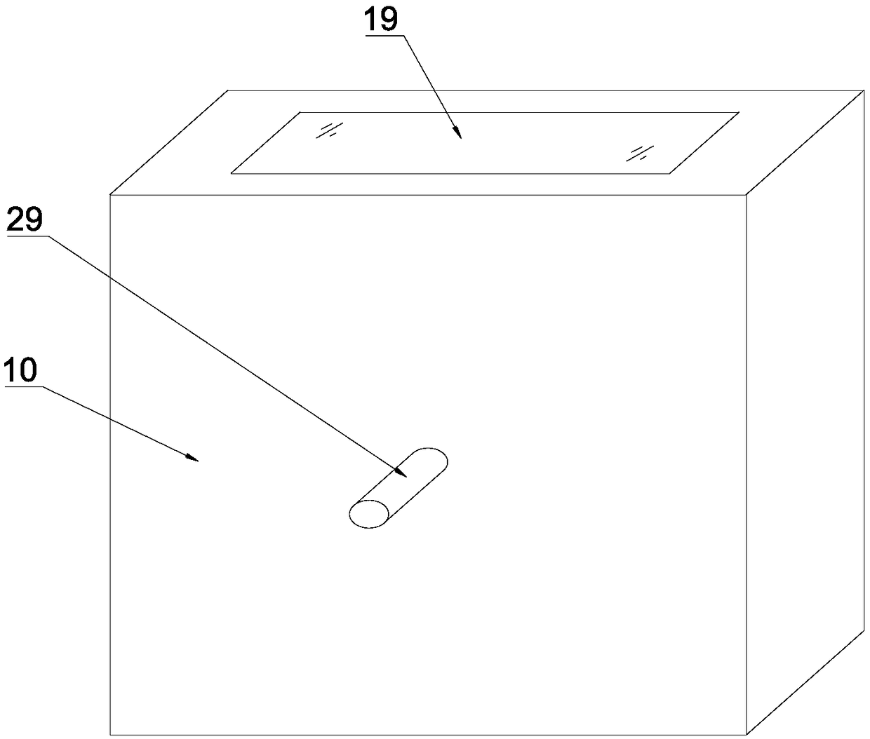 Front-and-back moving adjustable energy-saving circulating drying device of printed matter