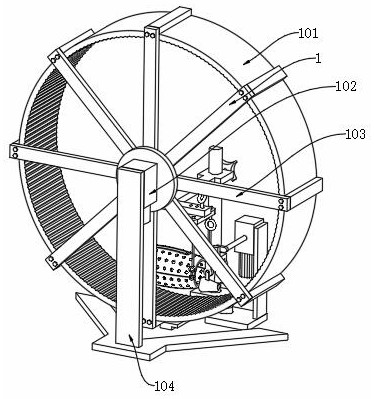 Passive movement running wheel for weight-losing walking of rat with spinal cord injury