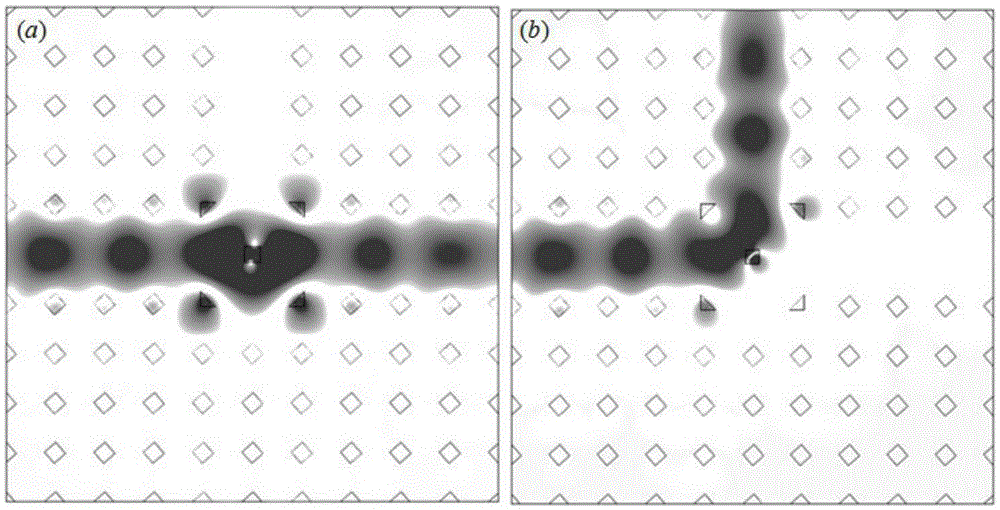 Photonic crystal T-shaped waveguide-based right-angle output magneto-optical modulator