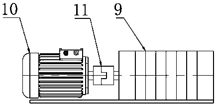 Synthetic fiber filament segmented dyeing device