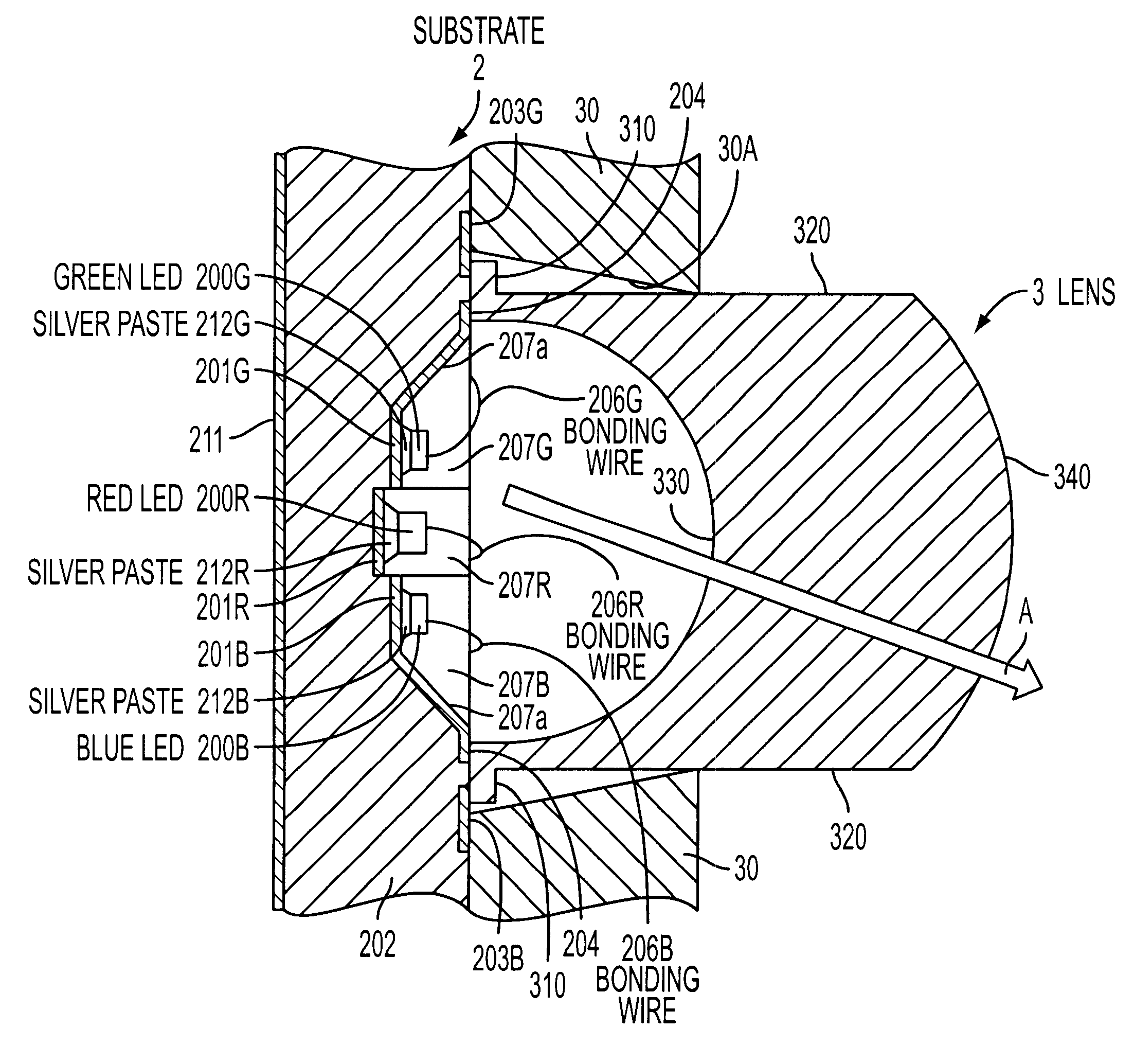 Light emitting diode display unit