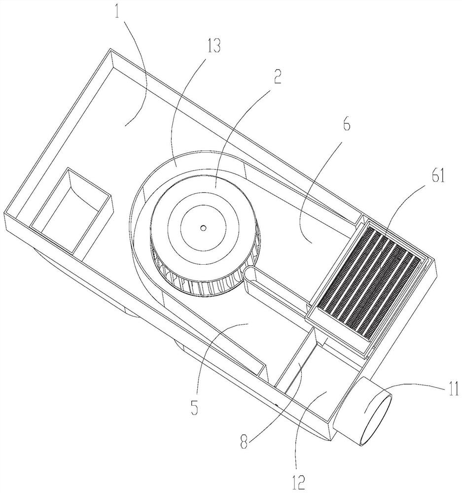 Warm air bath heater capable of ventilating fresh air