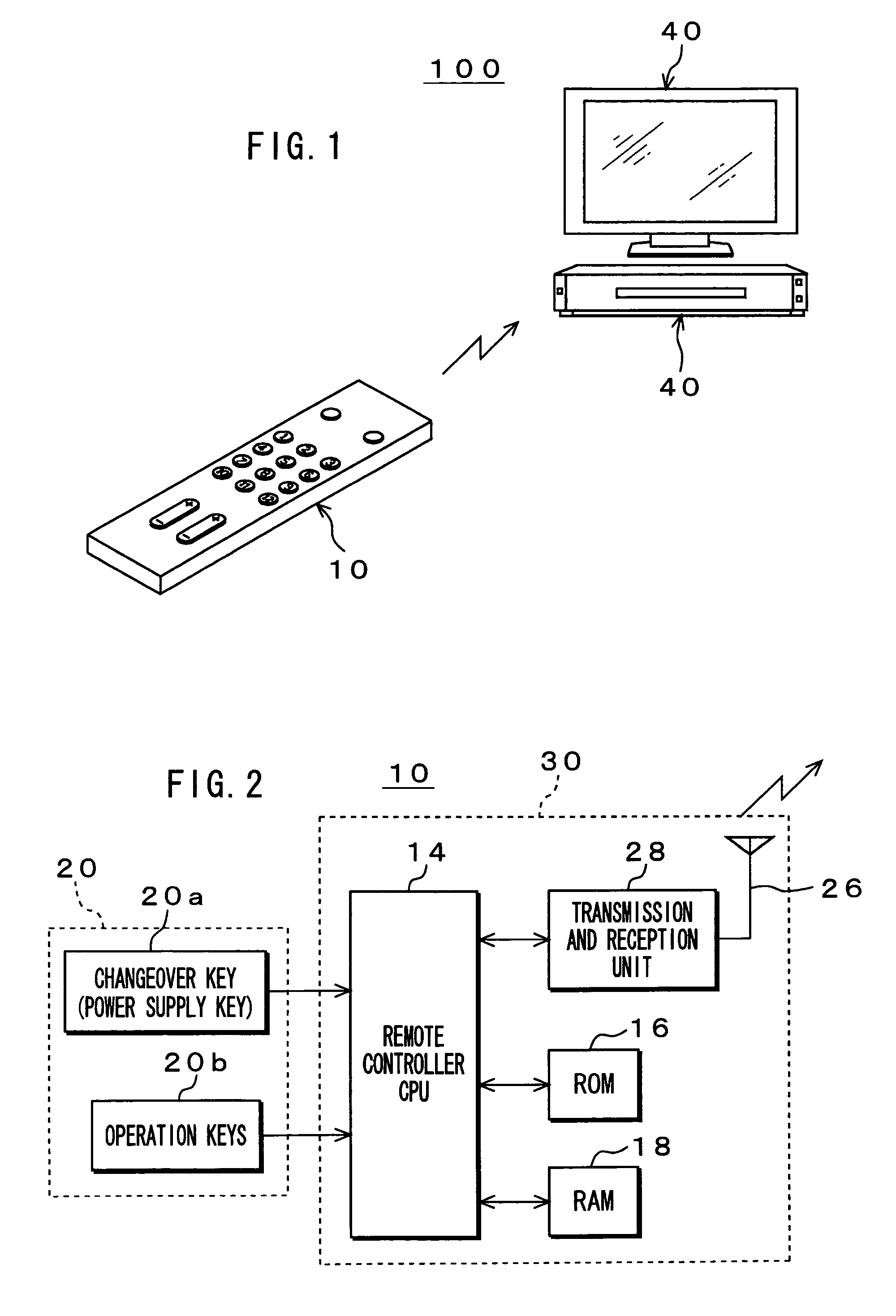 Electronic apparatus, remote controller and remote control system