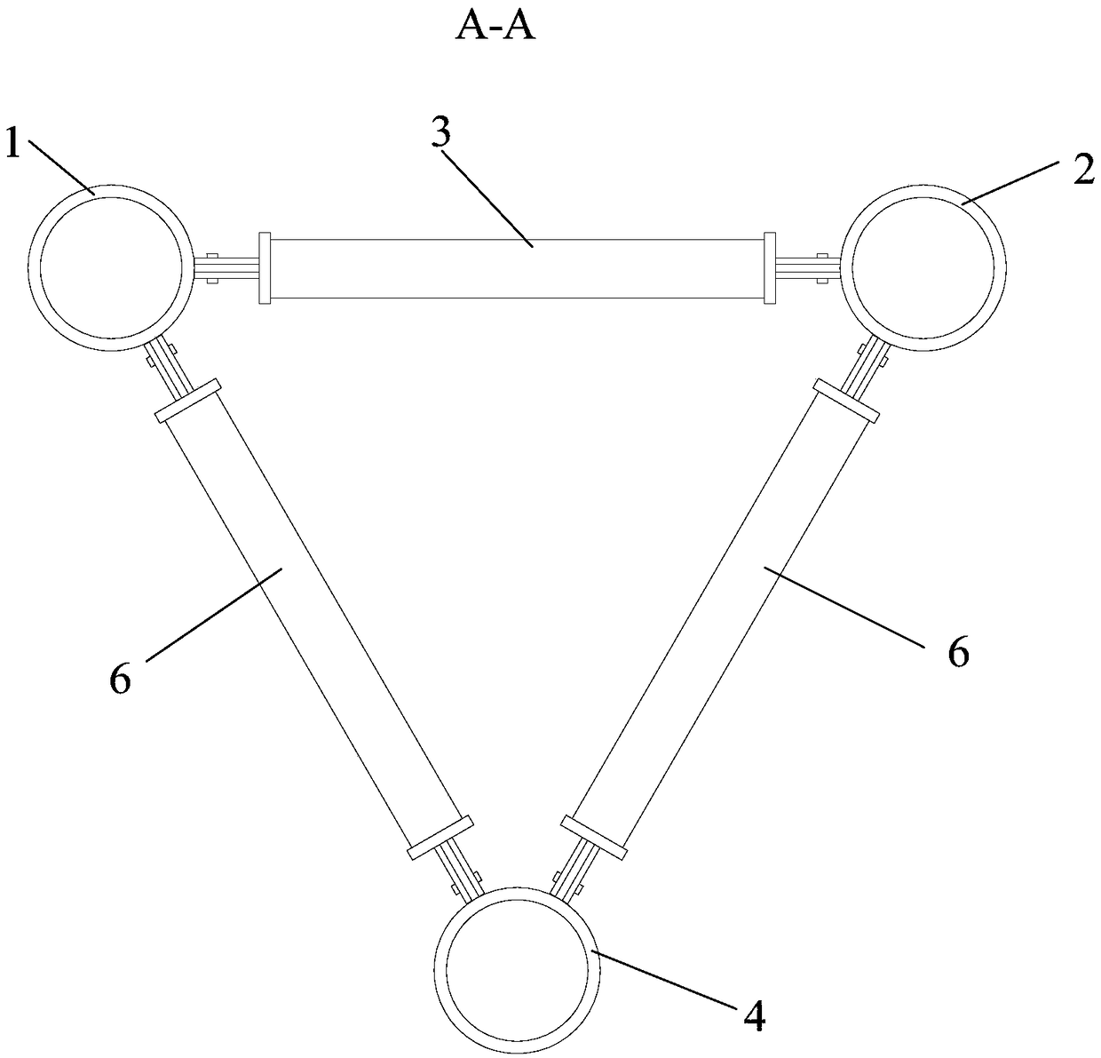 Fabricated prestressed long-span beam structure