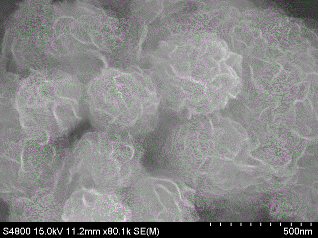 Method for preparing molybdenum disulfide/copper/cobalt catalyzing hydrogen evolution layer on surface of foam iron