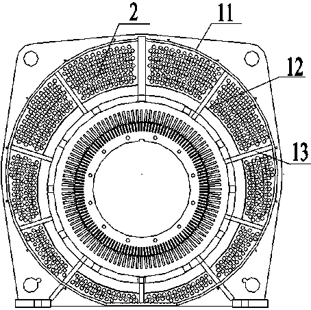 Novel motor wind path structure