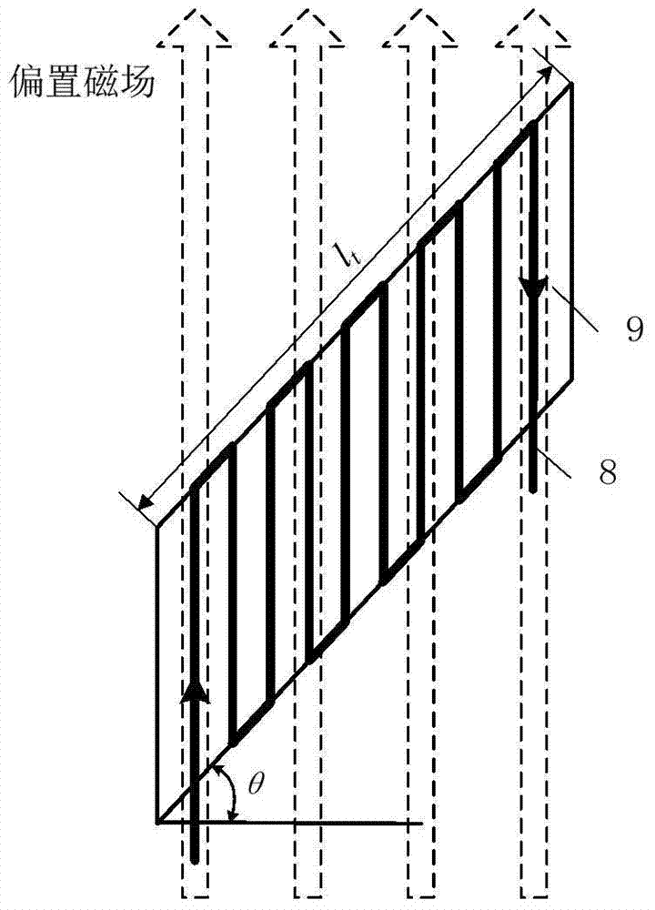 Helical welded pipe torsion-bending guided wave testing method and device using a helical transducer