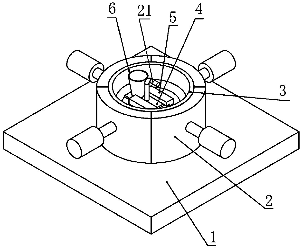 Gravity casting-liquid forging combined casting device and process