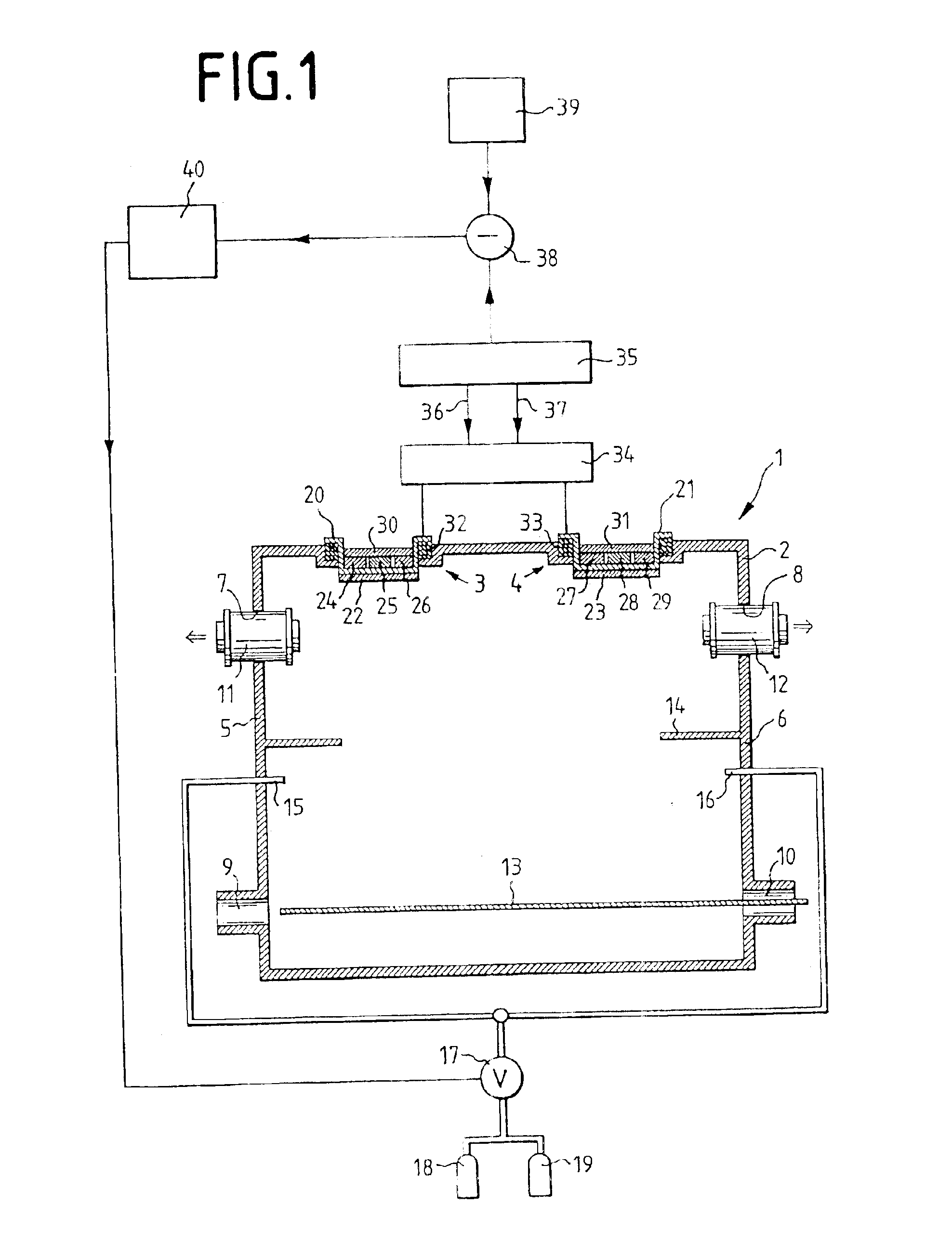 Device for the regulation of a plasma impedance