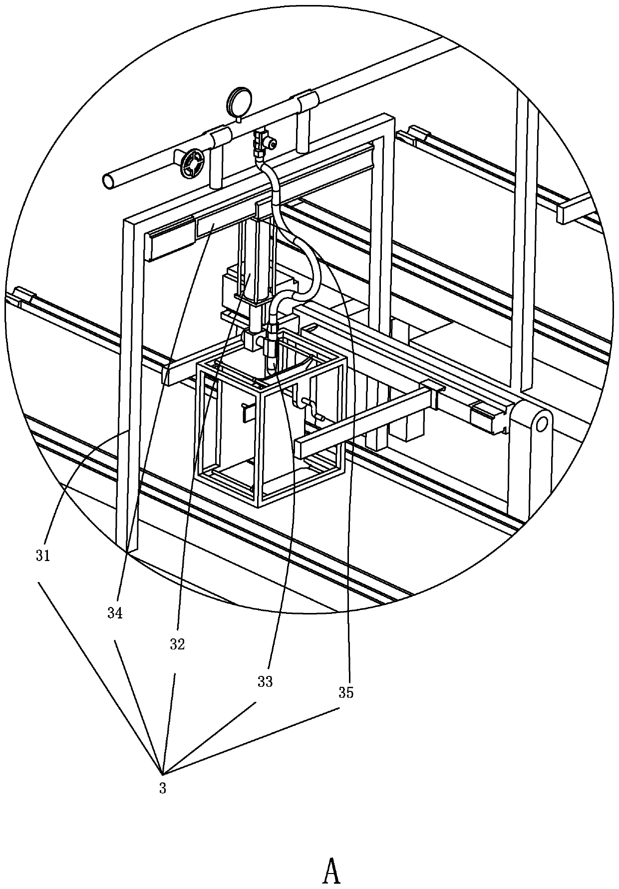 Continuous transportation and bloodletting equipment for fish