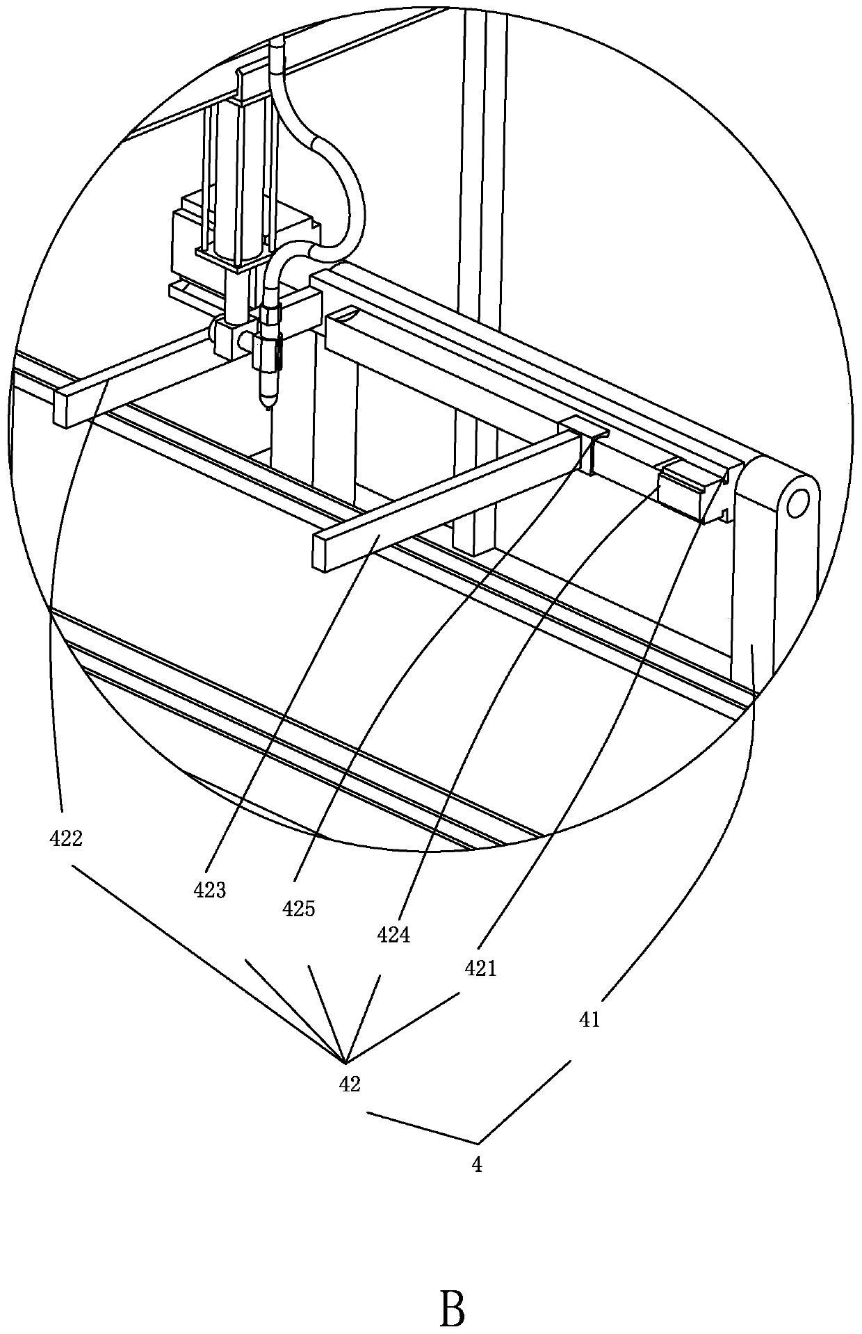 Continuous transportation and bloodletting equipment for fish