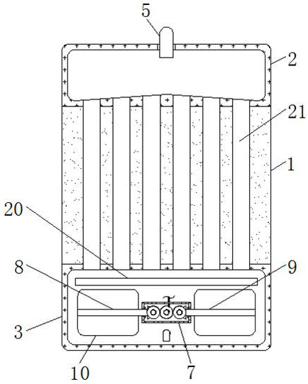 Power cabinet with monitoring, warning and pre-alarming functions