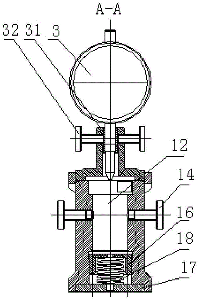 Tappet bottom face height difference gauge