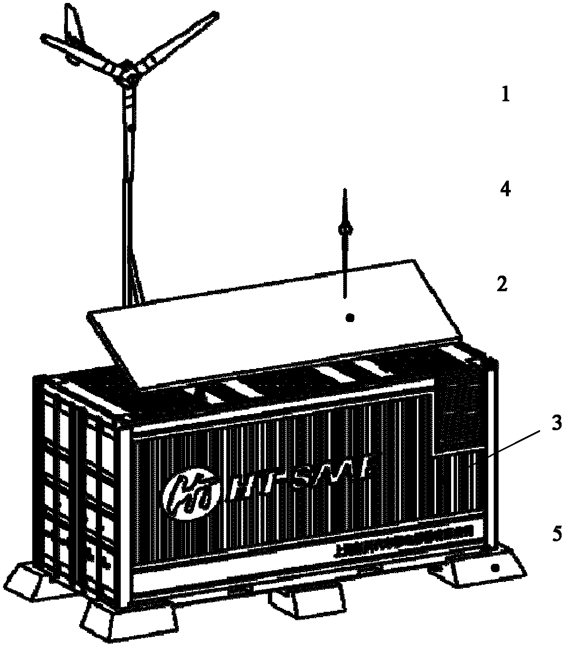 Wind and light complementation integration base station