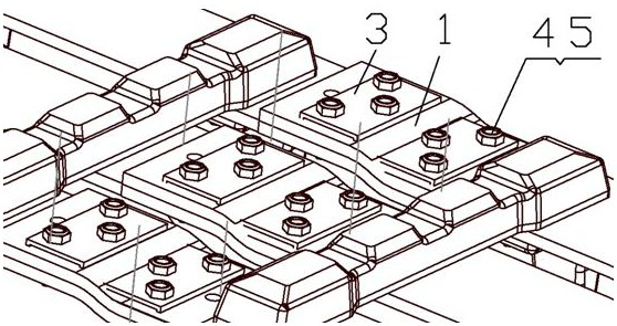 Modular combined rubber track