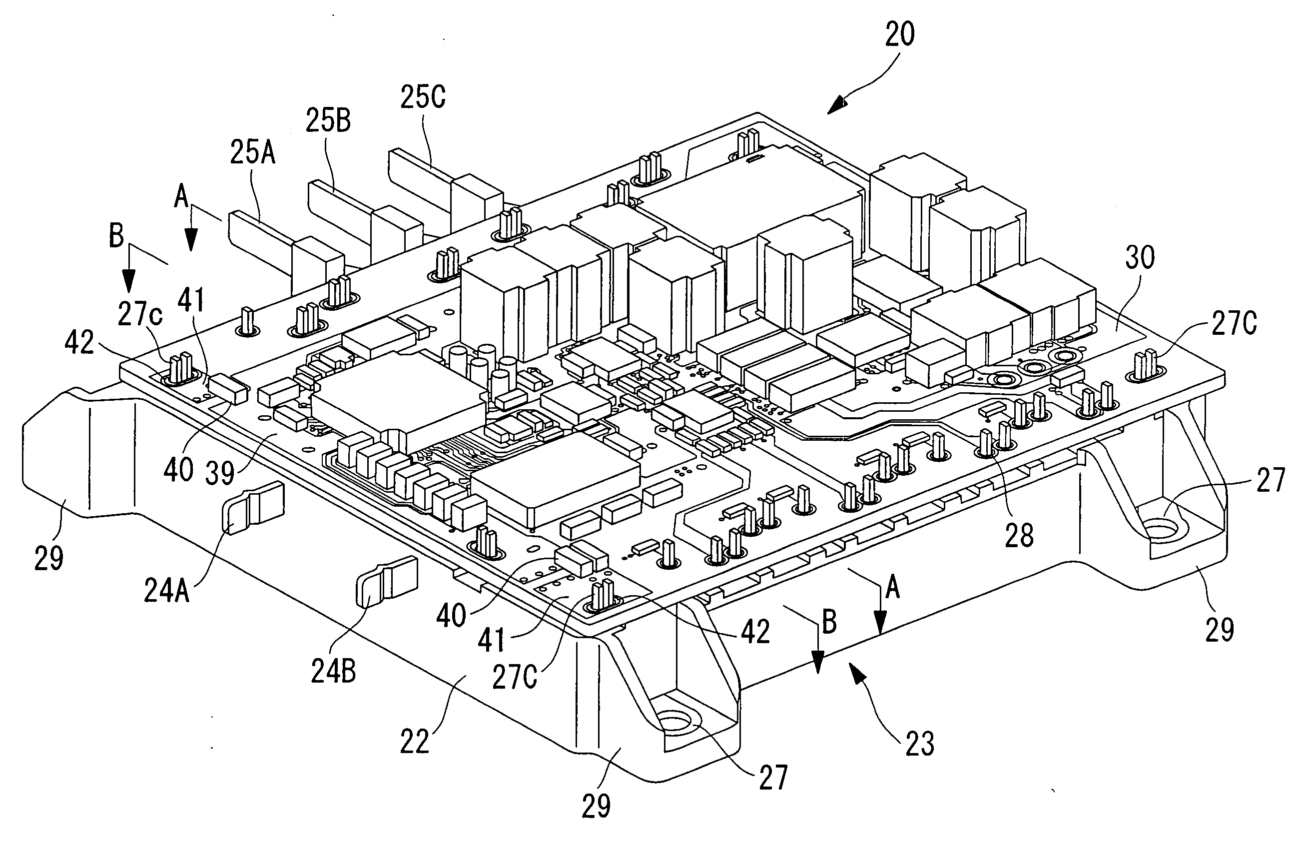 Integrated-inverter electric compressor