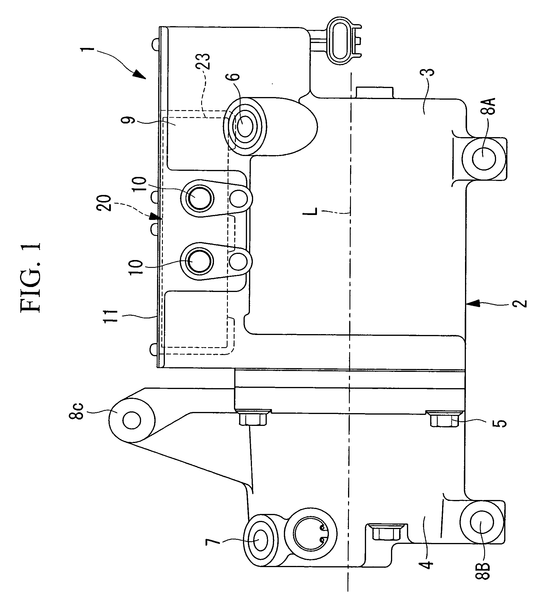 Integrated-inverter electric compressor