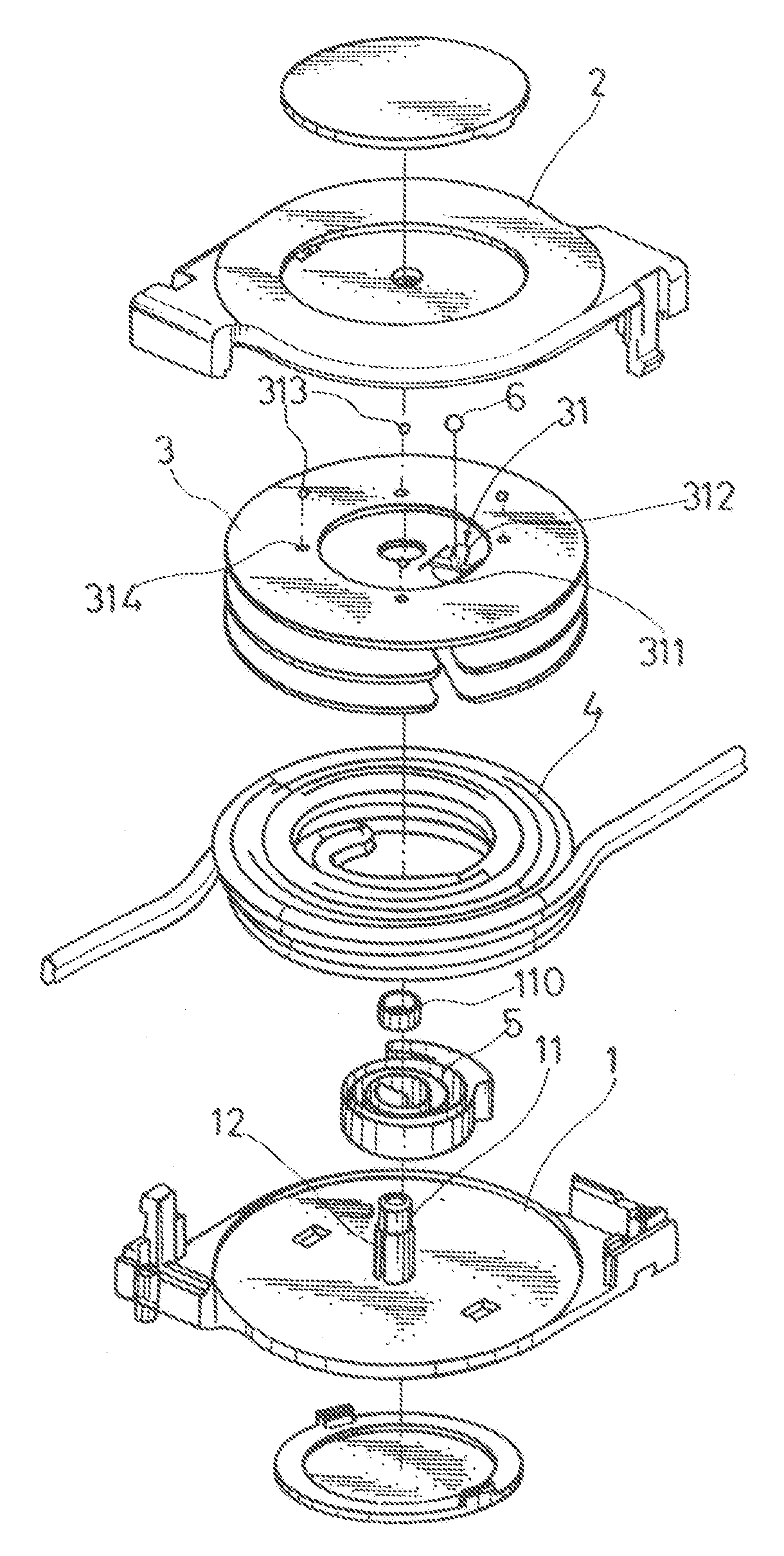 Dual roll-up wire reel device with resilient positioning