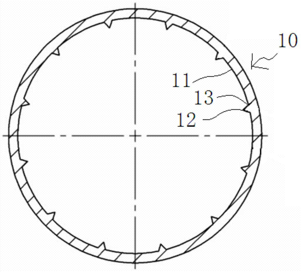 A plastic pipe drainage system with spiral single blade