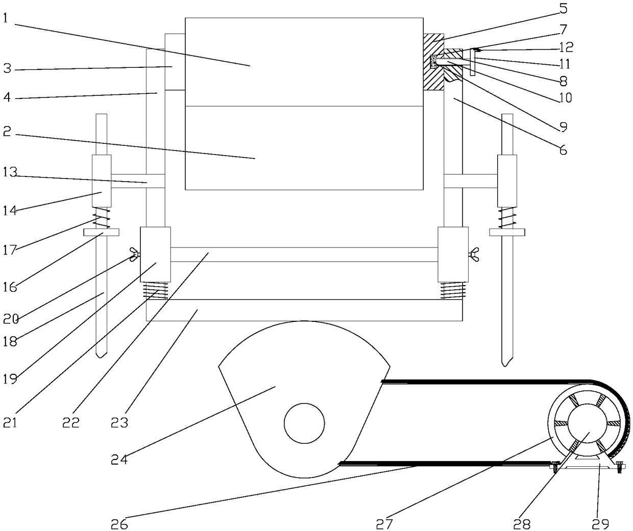 Quick demoulding device for casting