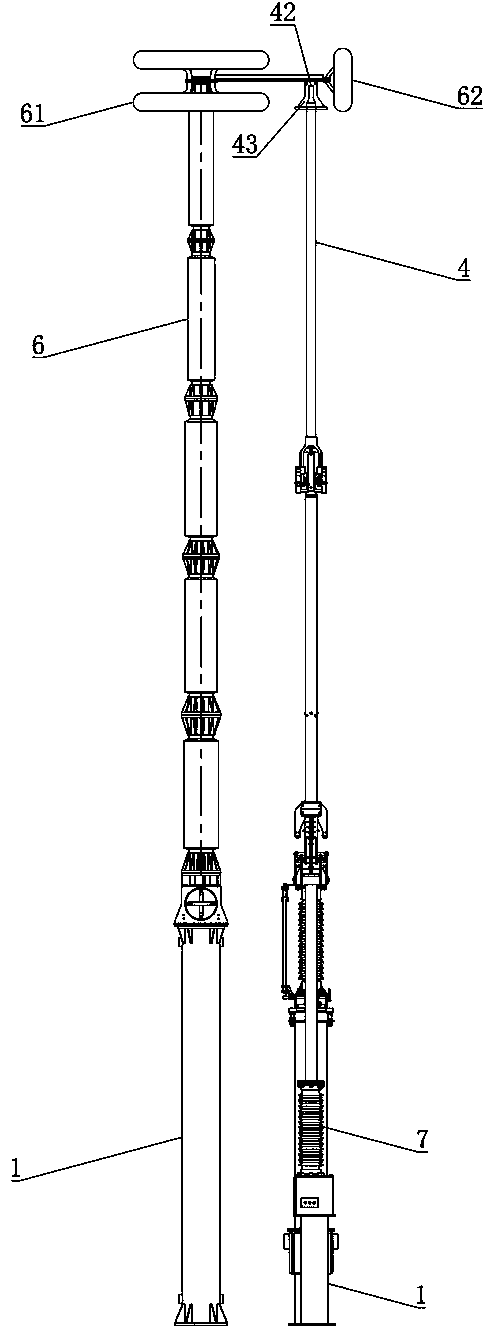 The main circuit is connected in series with the arc extinguishing chamber to open and close the ultra-high voltage grounding switch for induced current