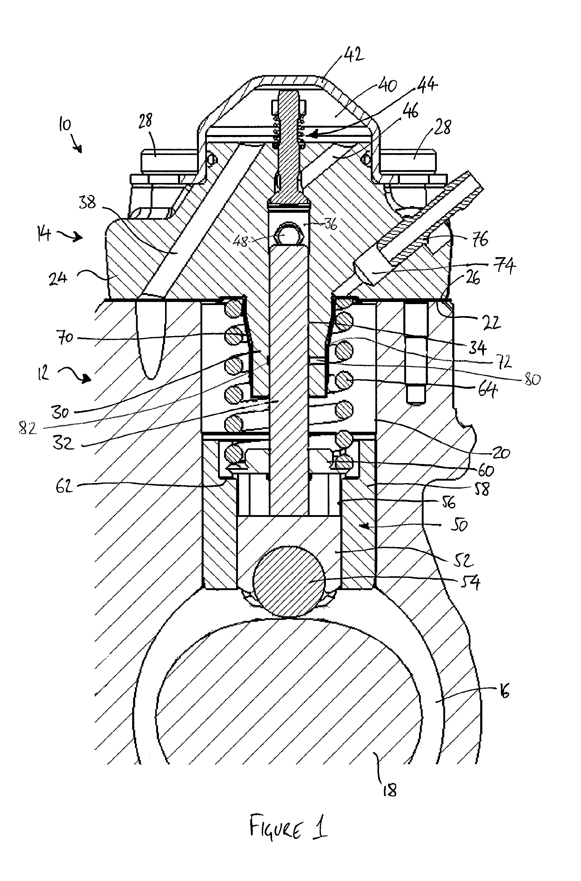 Pump head for a fuel pump