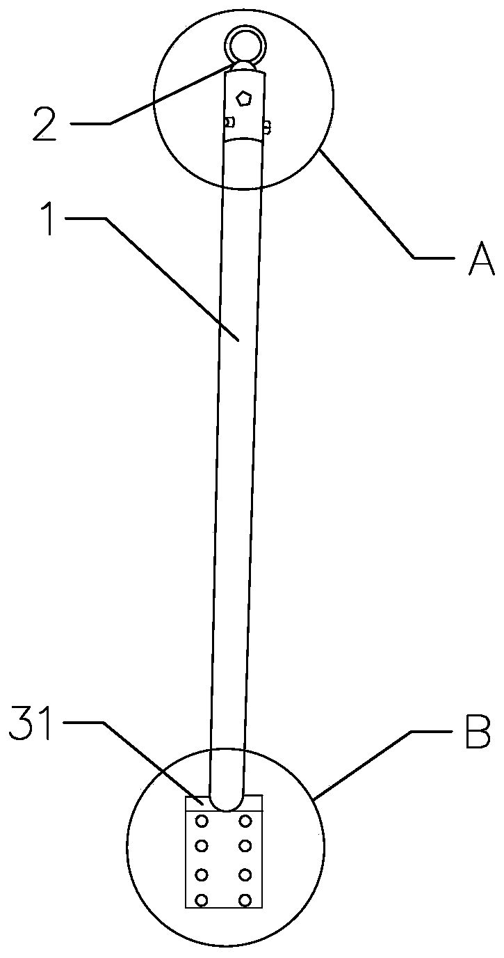 Wide-range fixed safety belt suspension device