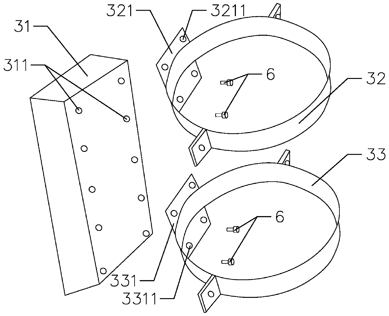 Wide-range fixed safety belt suspension device