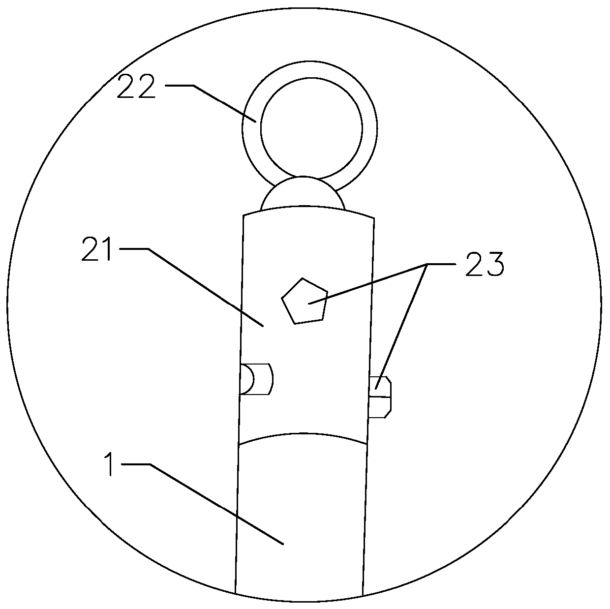 Wide-range fixed safety belt suspension device