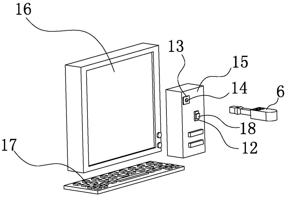 Wirelessly-integrated waterproof-button type ultrasonic detesting system