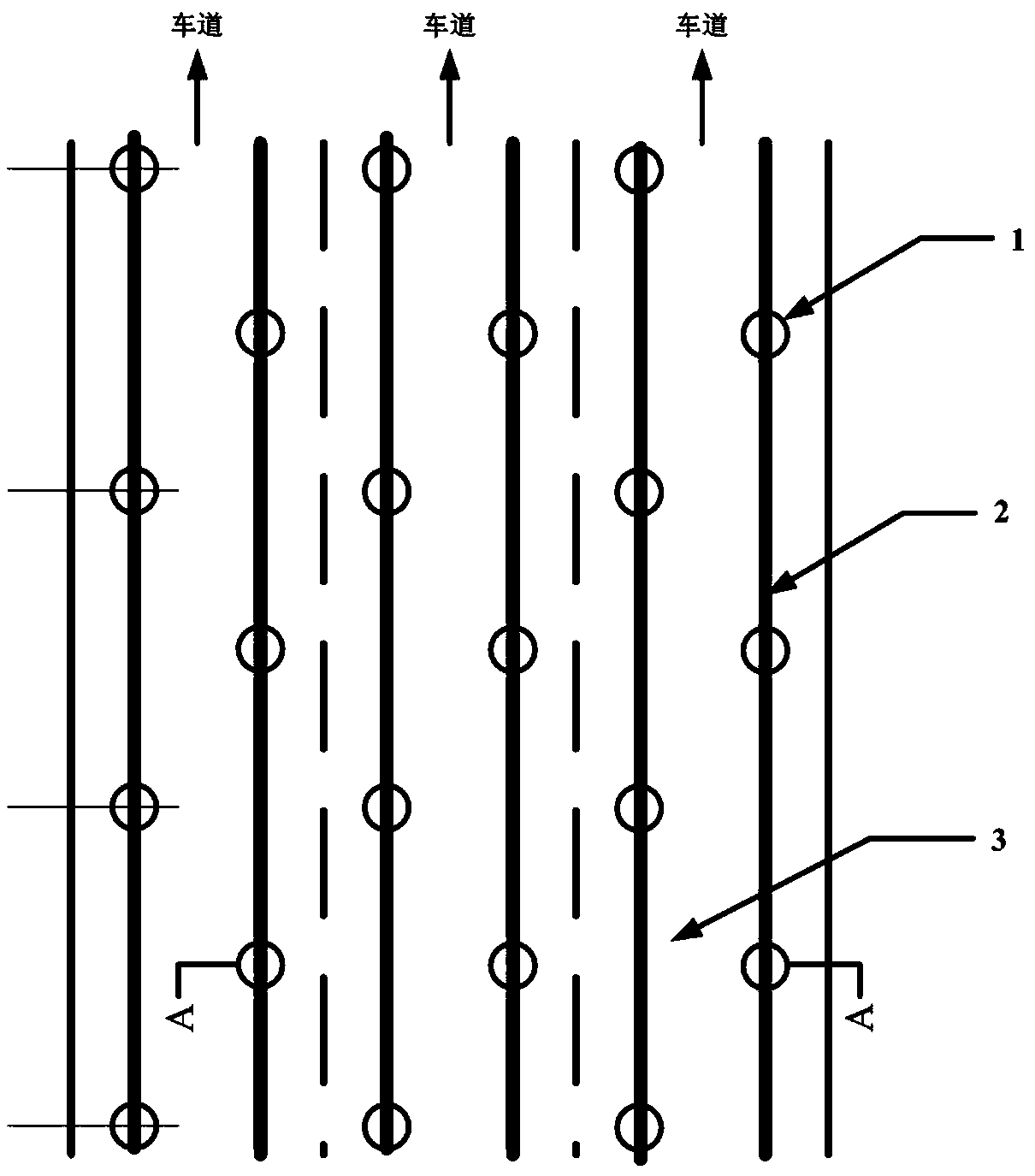 Long-term self-snow-melting method and system for road in winter