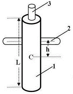 Method for measuring gravity acceleration by sleeving cylinder to increase compound pendulum length