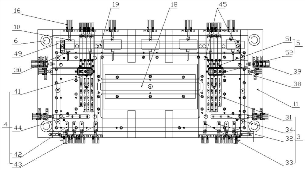 Multifunctional bridge frame punching mould