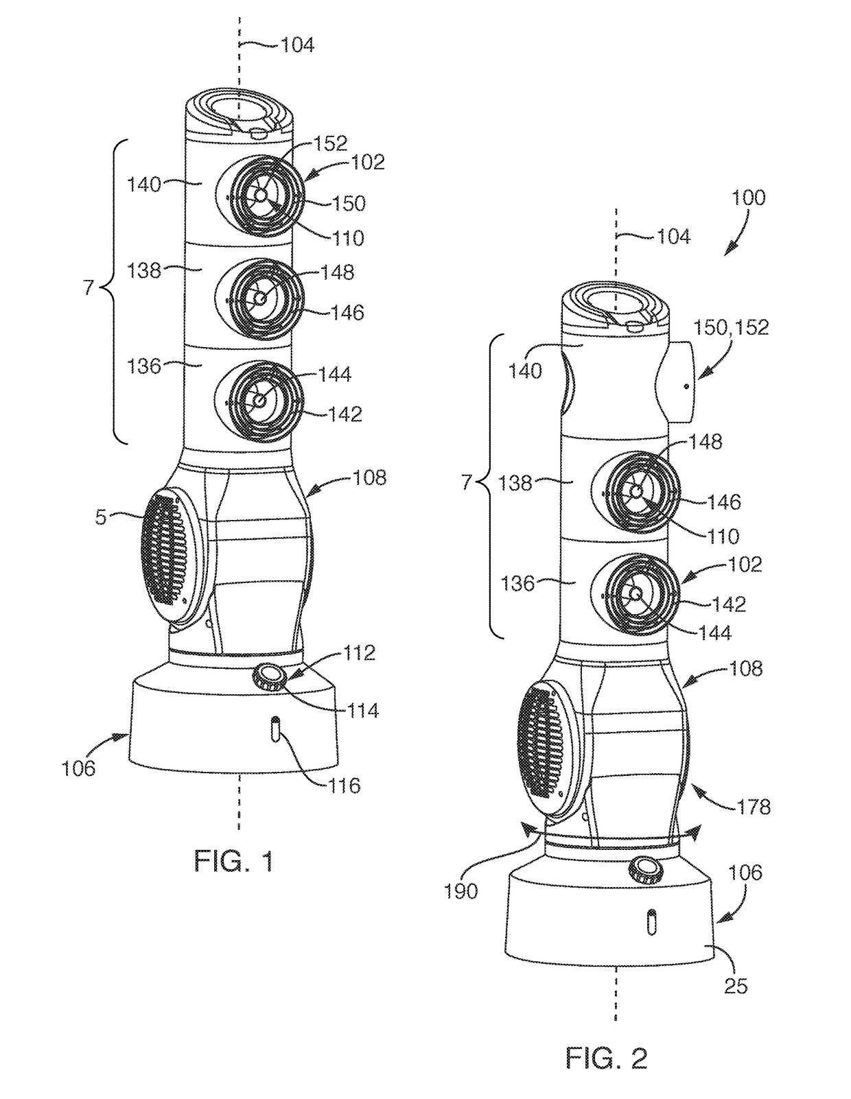 Multi-directional cooling fan