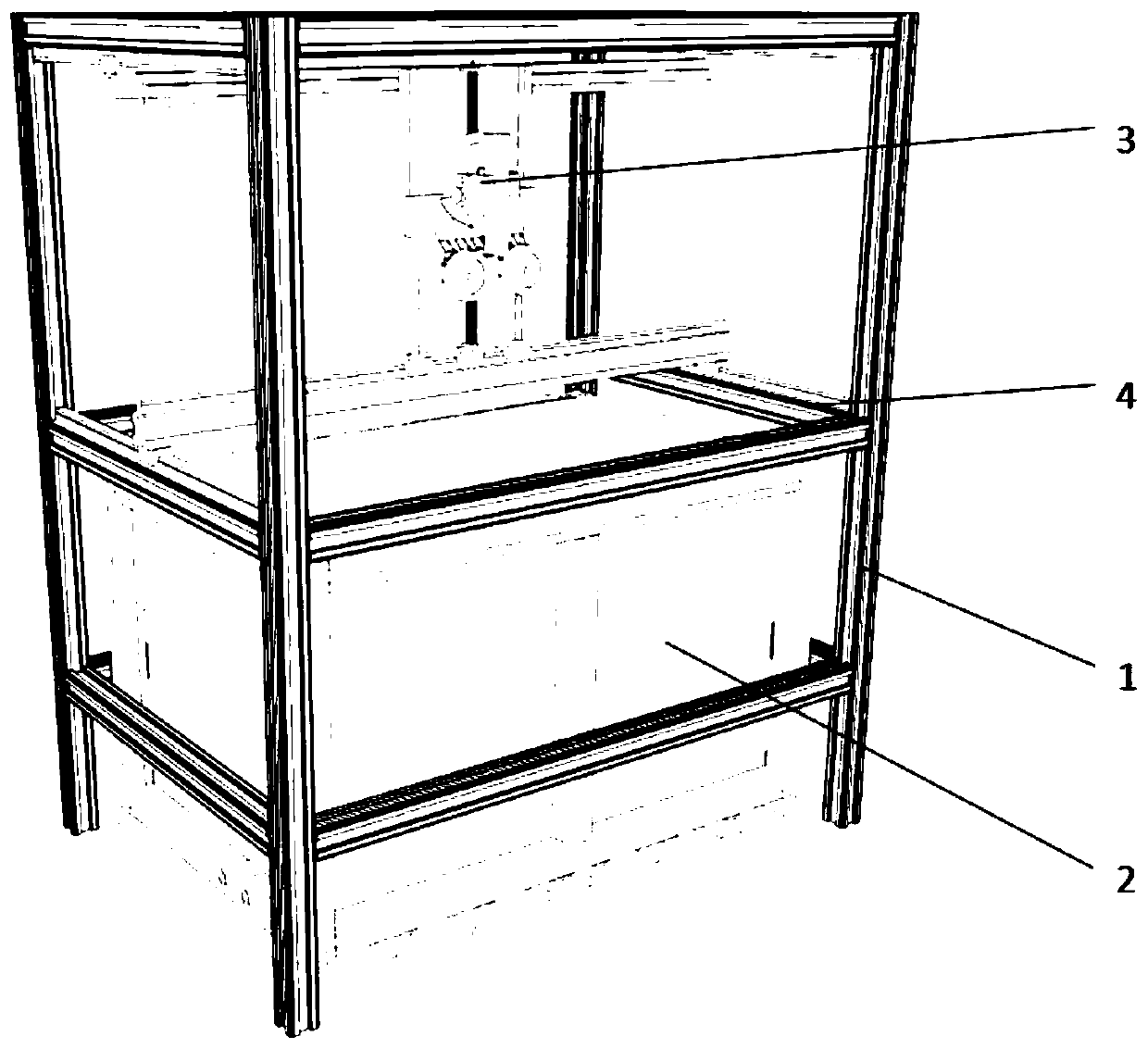 A rotatable water entry test device for a structure