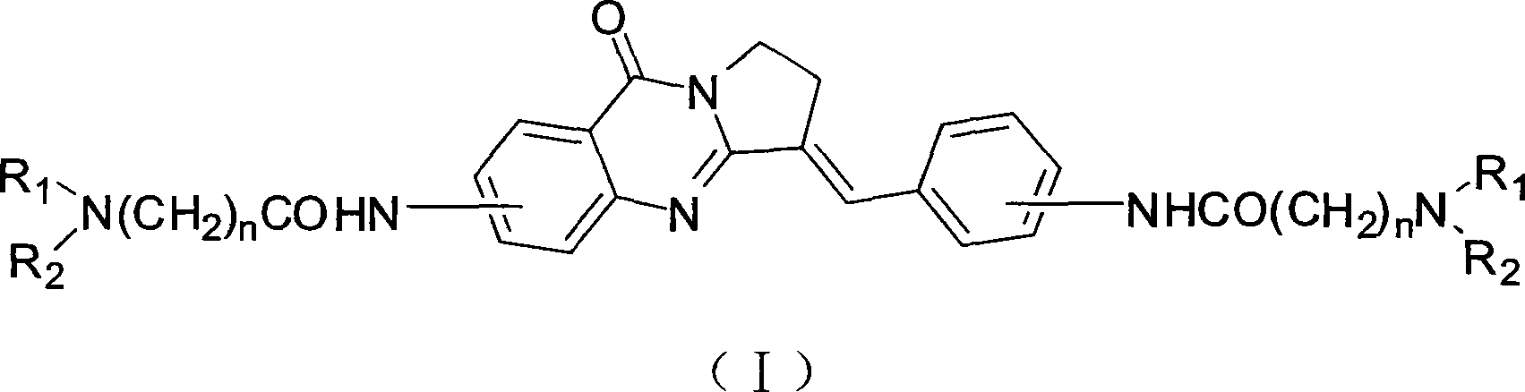 Bisfatty amido substituted quinazolone derivatives as well as preparation method and use thereof as anti-cancer drugs