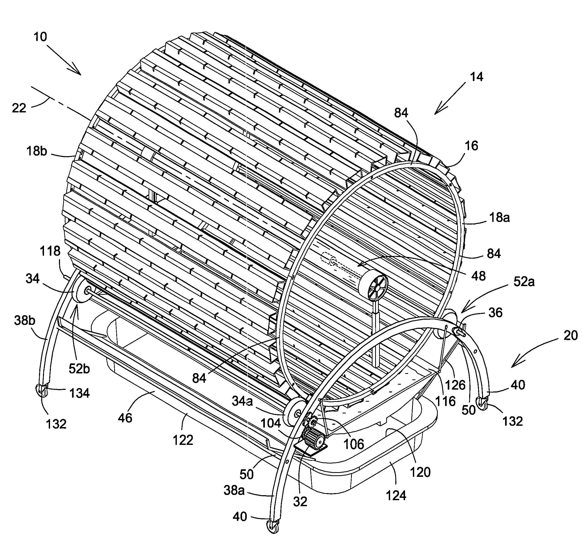 Rotary plant growing apparatus