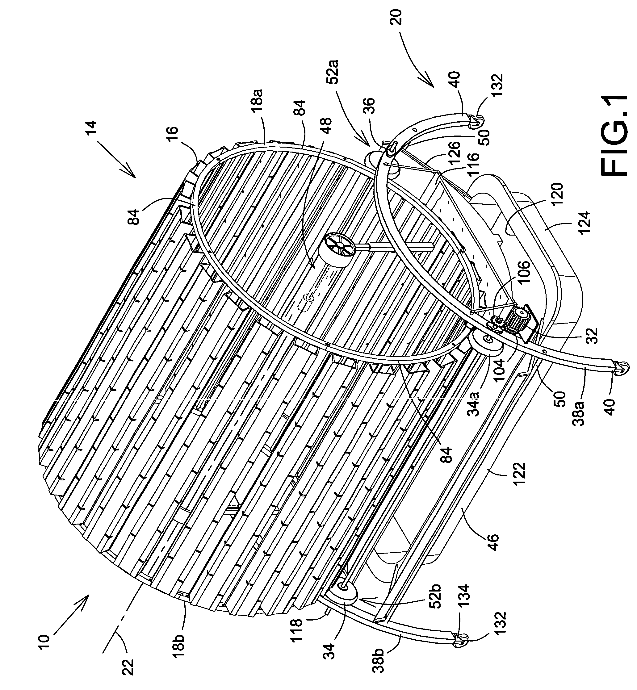 Rotary plant growing apparatus