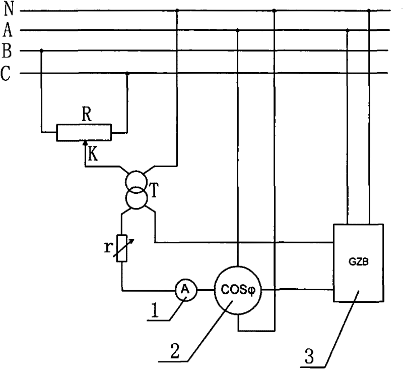 Portable resistor-type current phase shifter