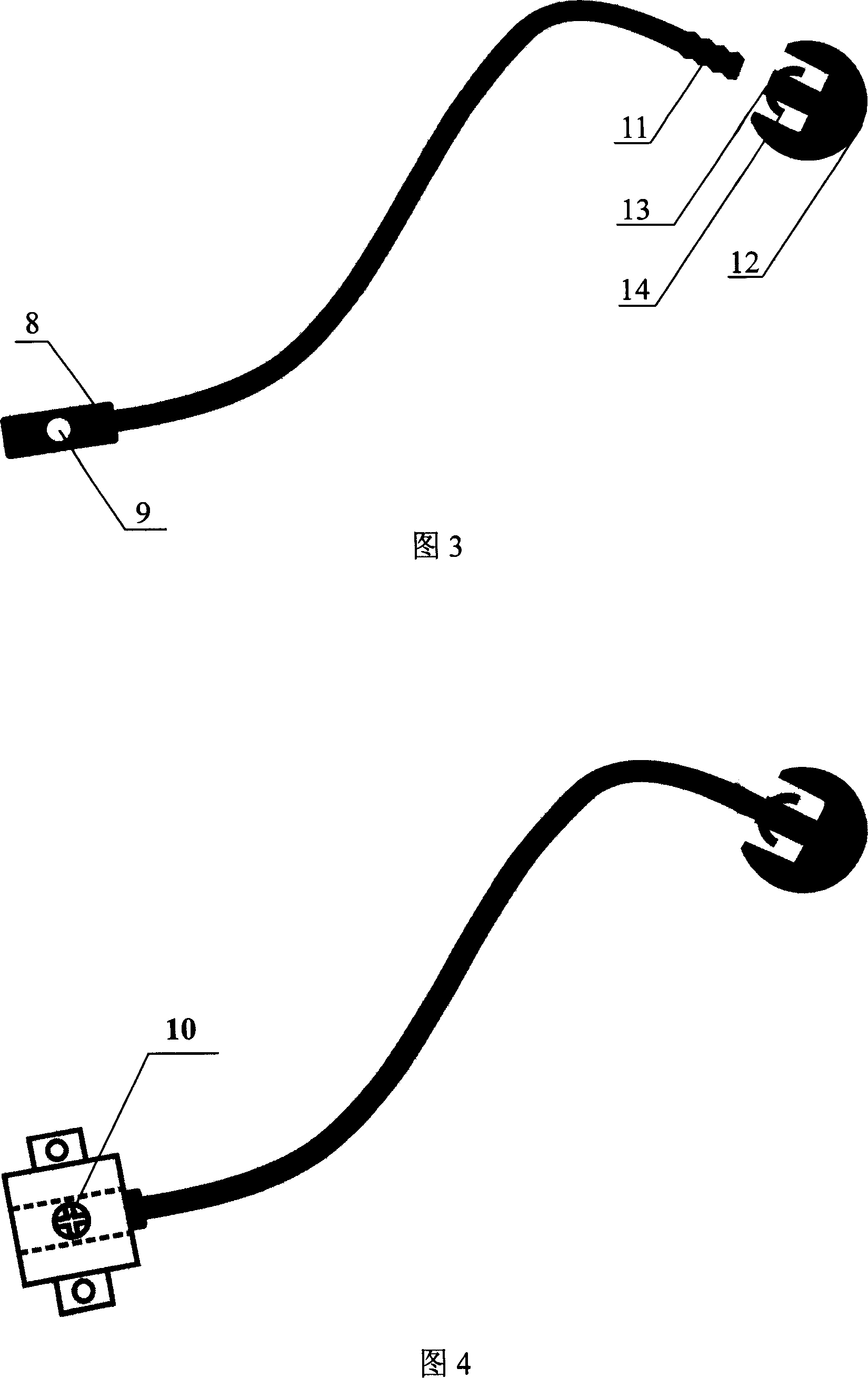 Upper jaw embedded impacted tooth quide rod type correcting appliance