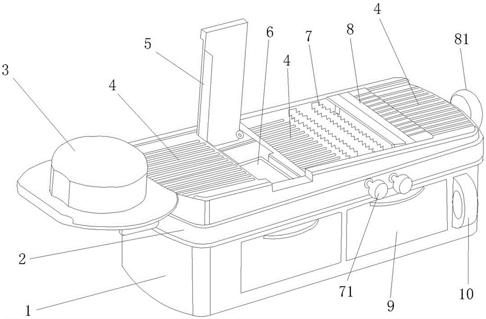 Vegetable treating device