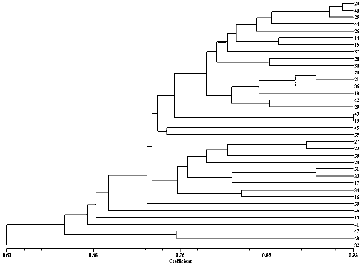 Development and application method of solanum melongena L. EST-SSR marker