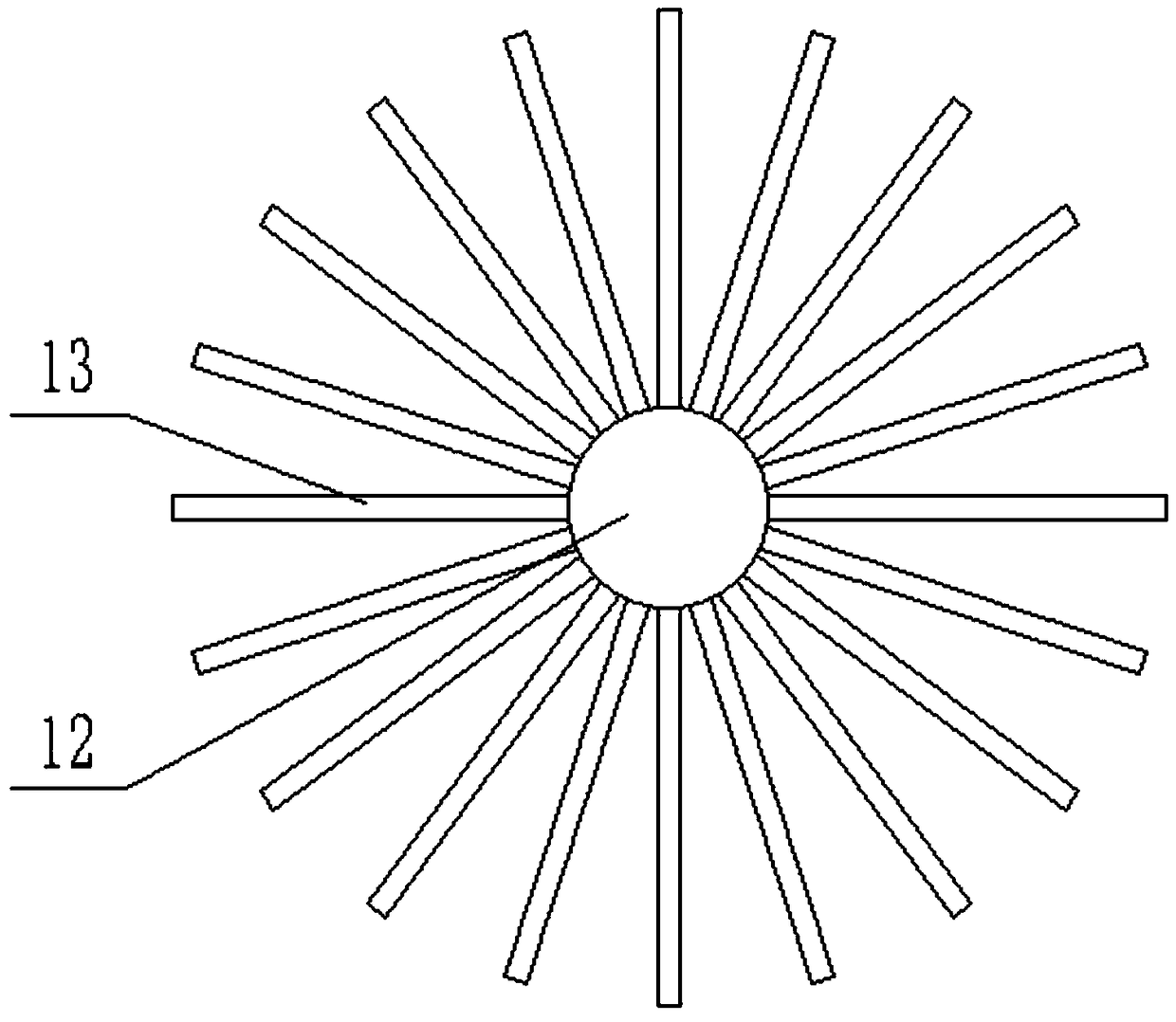 Stone multi-stage smashing device for ore mining