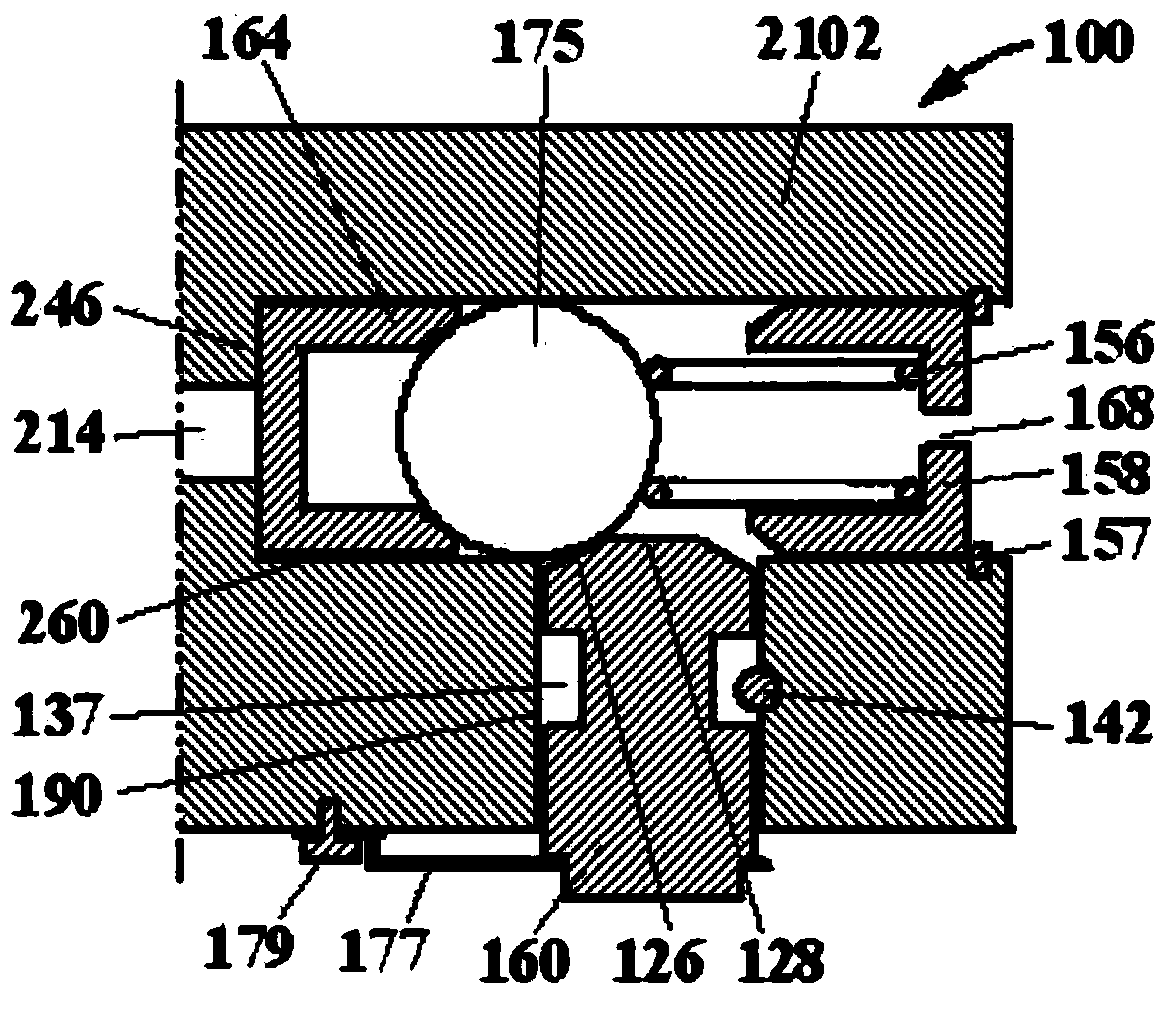 Fixed chain type mechanism and method for producing auxiliary valve rise curve of engine