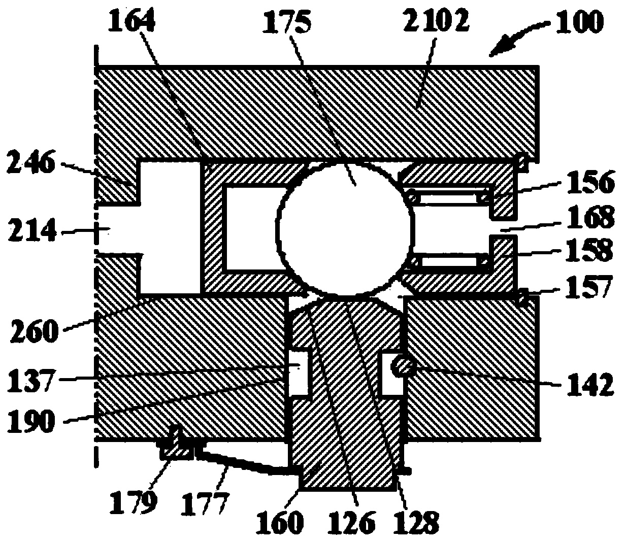 Fixed chain type mechanism and method for producing auxiliary valve rise curve of engine