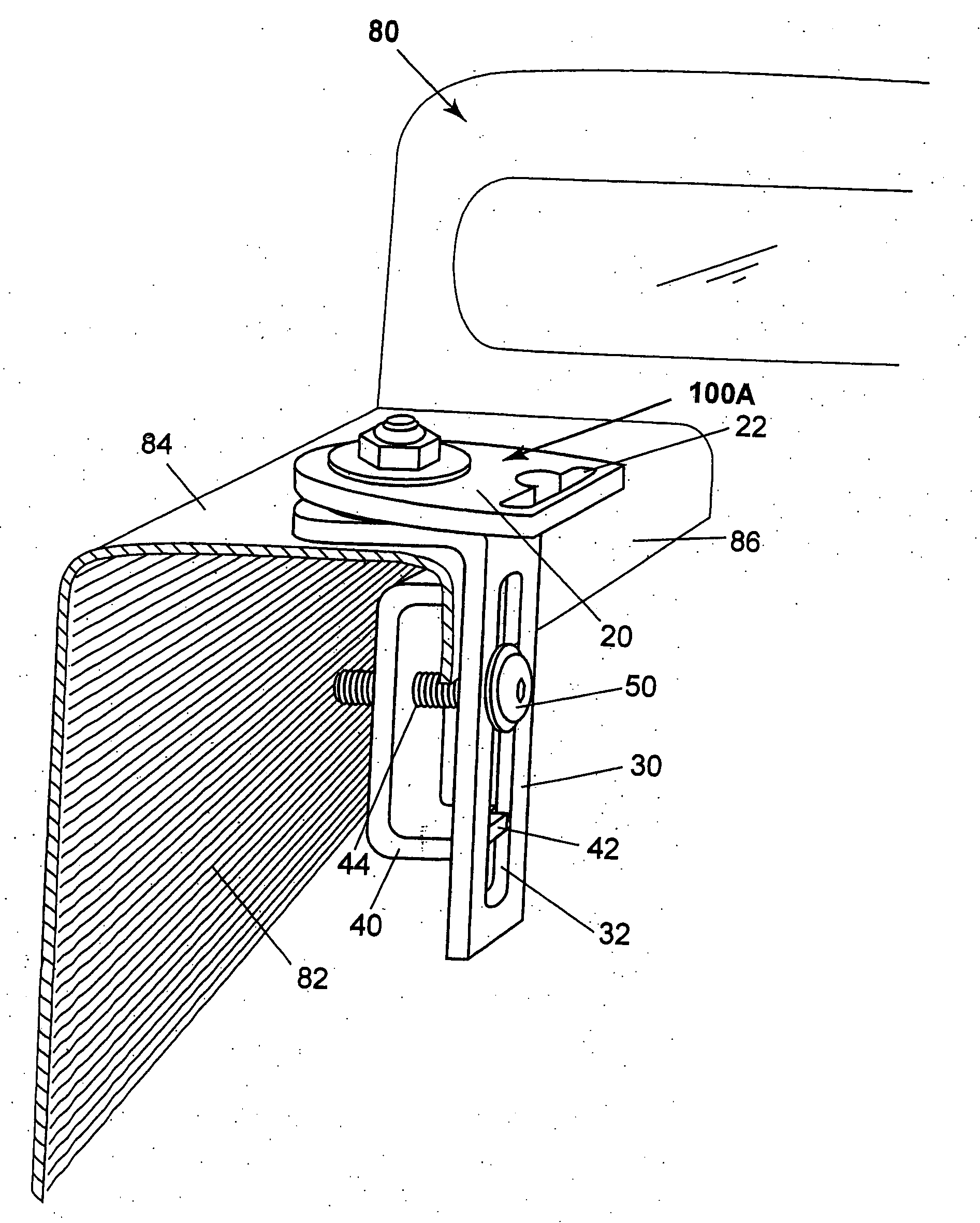 Cargo restraint anchor device for pick-up trucks