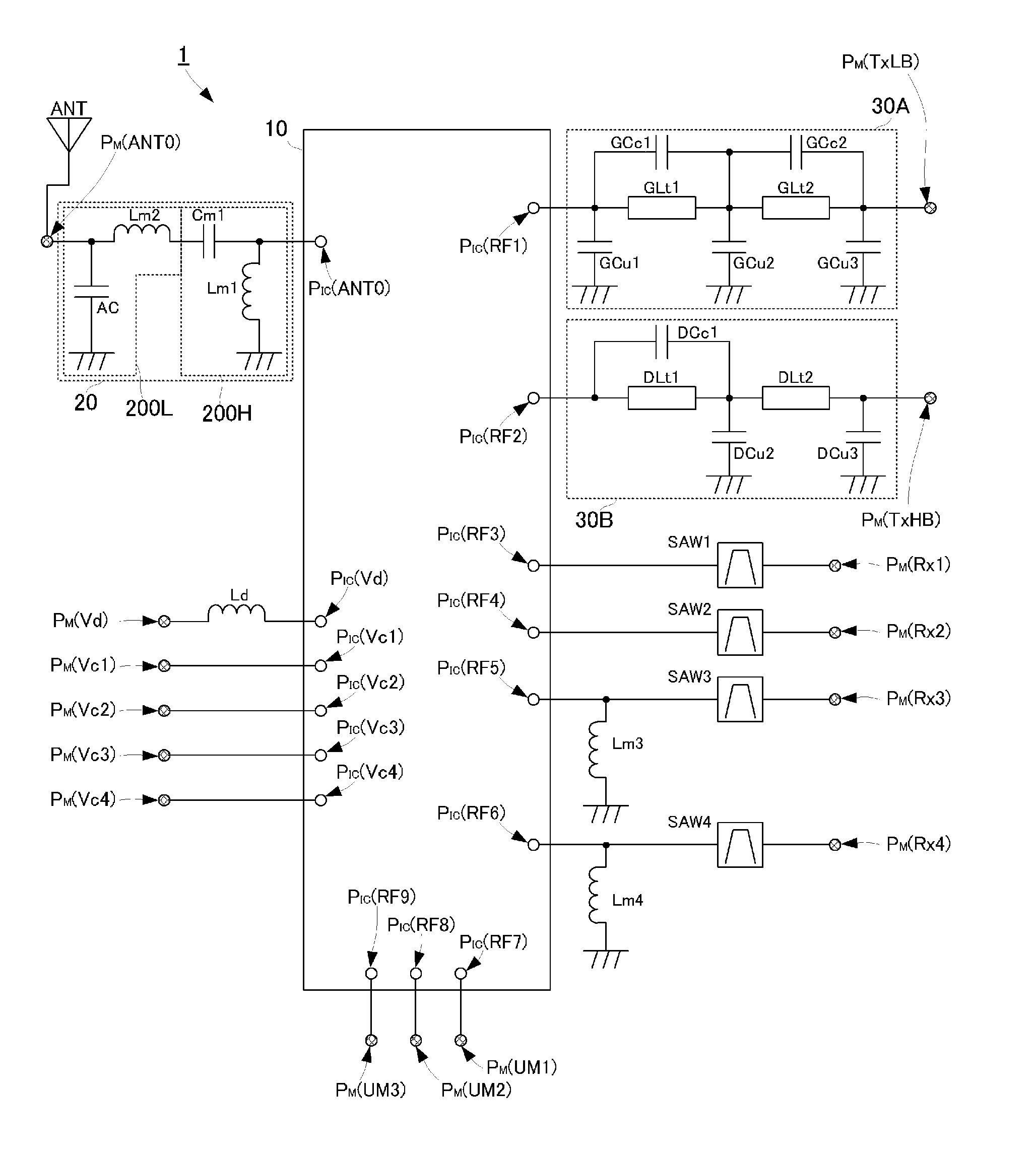 High-frequency switch module