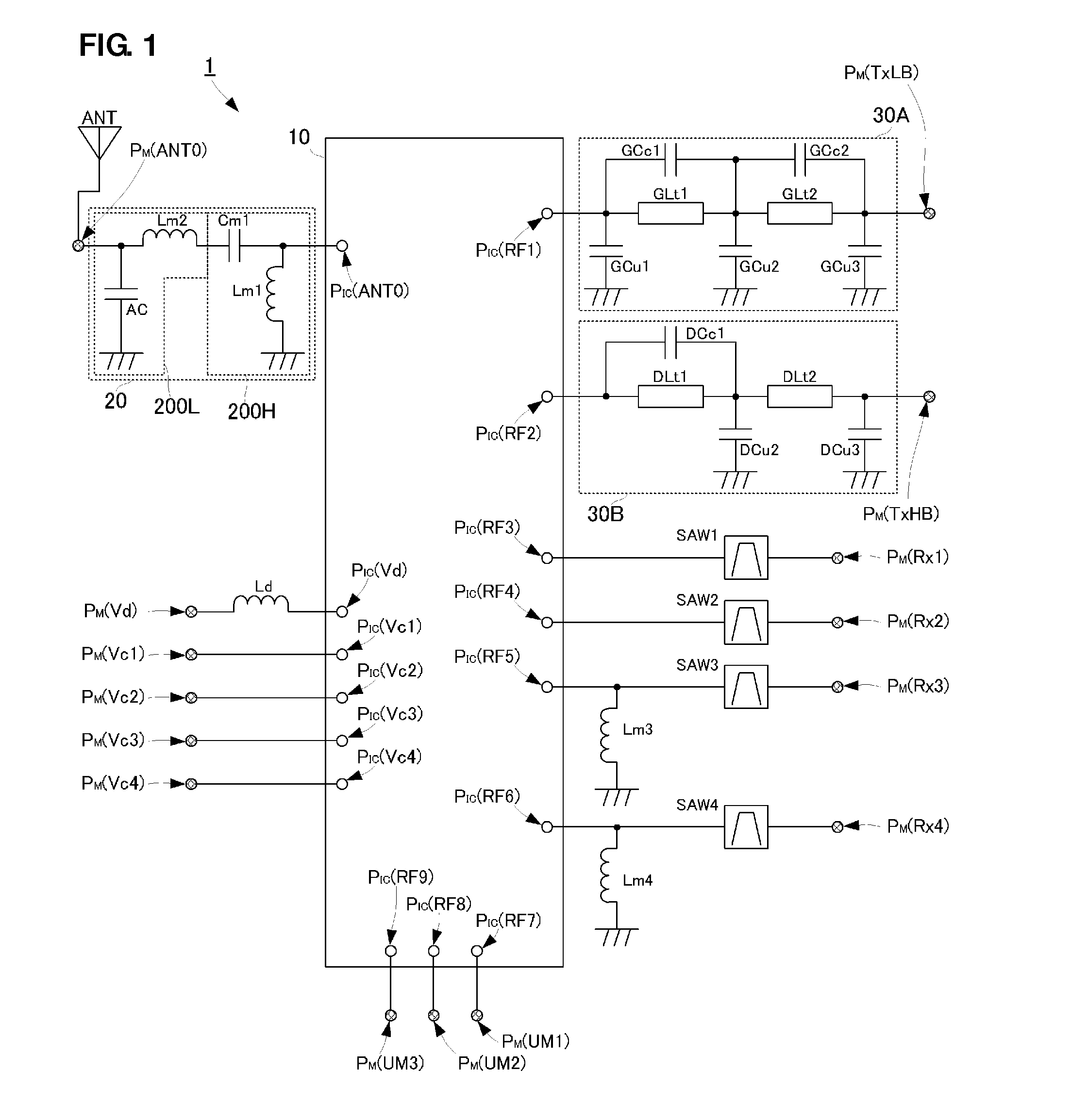 High-frequency switch module